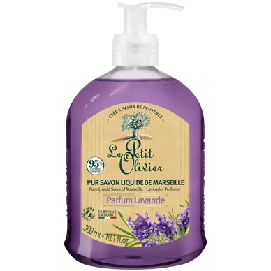 Savon liquide de Marseille lavande LE PETIT OLIVIER, 300ml