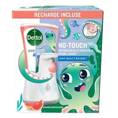 Distributeur Automatique Savon Mains Et Recharge Citron - DETTOL - 250ml