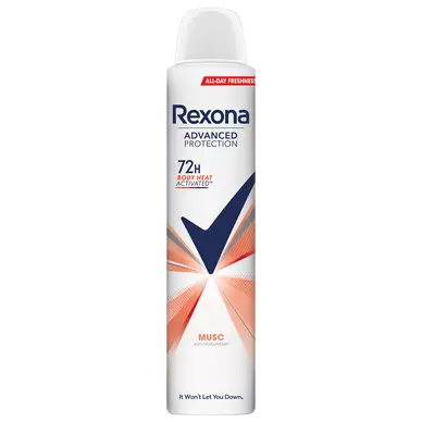 Déodorant femme musc 72h REXONA spray 200ml
