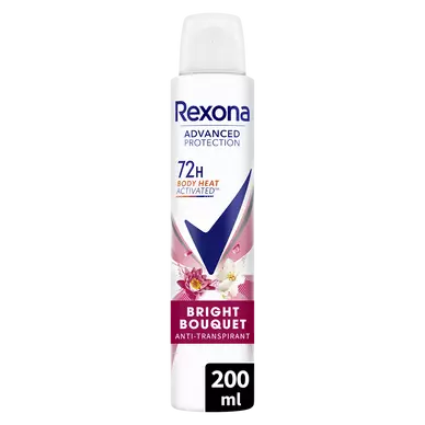 Déodorant femme anti-transpirant bright bouquet 72h REXONA aérosol200ml