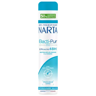Déodorant femme bactipur NARTA atomiseur 200ml