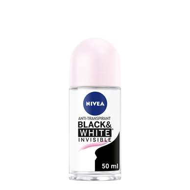 Déodorant féminin invisible Black & White Clear NIVEA, bille de 50ml