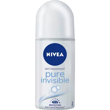 Déodorant féminin pure invisible de NIVEA, bille, 50ml