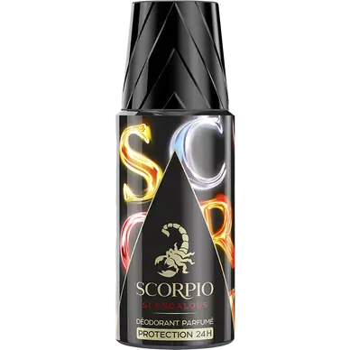 Déodorant homme scandalous SCORPIO, atomiseur de 150ml