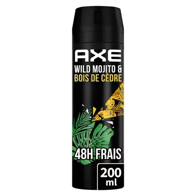 Déodorant Homme wild mojito & bois de cèdre AXE 200ml