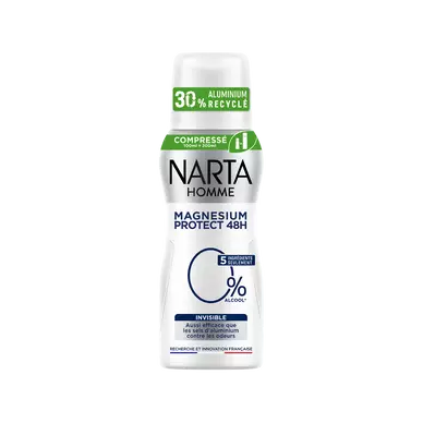 Déodorant homme comp.magnésium prot.inv.0% NARTA ato.100mlDéodorant homme comp.magnésium prot.inv.0% NARTA ato.100ml