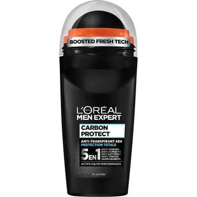 Déodorant Homme anti-transpirant CARBON PROTECT MEN EXPERT L'OREAL - Bille 50 ml