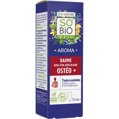 Baume ostéo+ bien-être articulaire et musculaire aux 7 huilesessentielles biologiques SO BIO 75ml