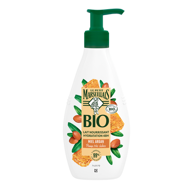 Lait corps hydratant bio miel argan LE PETIT MARSEILLAIS 250ml