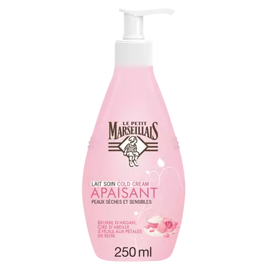 Lait cold cream cire d'abeille & huile de pétale de rose LE PETIT MARSEILLAIS, 250ml