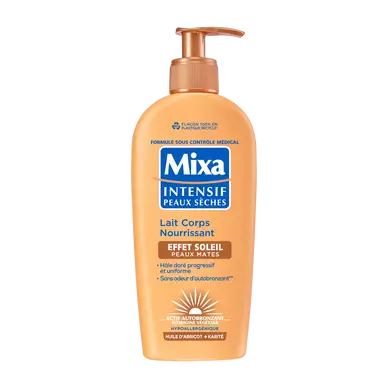 Lait int.px seches effet soleil peaux mates MIXA 250ml