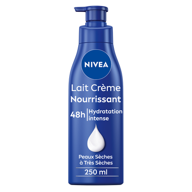 Lait crème nourrissant pour peaux très sèches Body NIVEA , flacon de 250ml