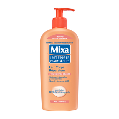 Lait corps réparateur intensif peaux sèches MIXA flac.300ml