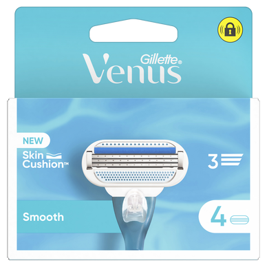 Lames de rasoir smooth VENUS GILLETTE x4recharges pour femme