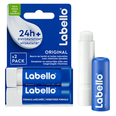 Stick à lèvres LABELLO original duo 2x4,8g