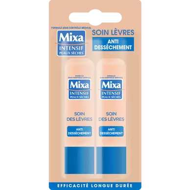 Baume à lèvres Soin réparateur Anti-dessèchement MIXA - Stick x2