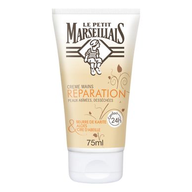 Crème mains karité aloès cire abeille LE PETIT MARSEILLAIS, 75ml