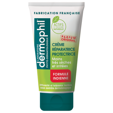 Crème mains phyto réparatrice formule indienne DERMOPHIL, 75ml