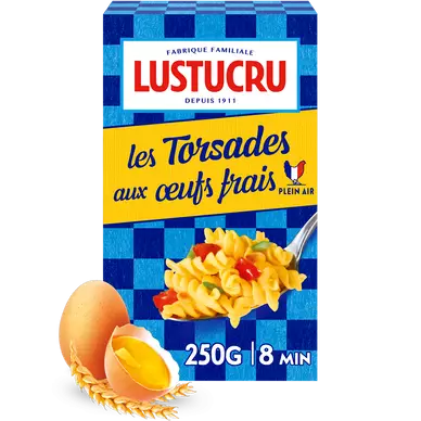 Torsades aux oeufs LUSTUCRU, 250g