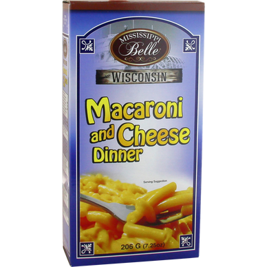 Macaroni au fromage MISSISSIPI BELLE, 206g