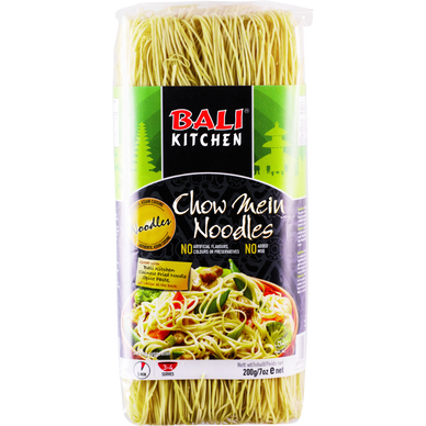 Pâtes jaunes chow mein nudelu BALI KITCHEN, 200g