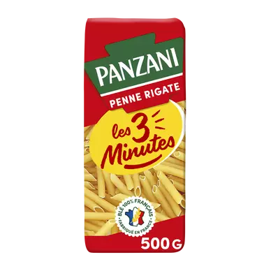 Pâtes PENNE RIGATE 3 minutes PANZANI - 500g