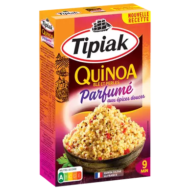 Quinoa parfumé aux épices douces sachets doseurs TIPIAK - 4x60g