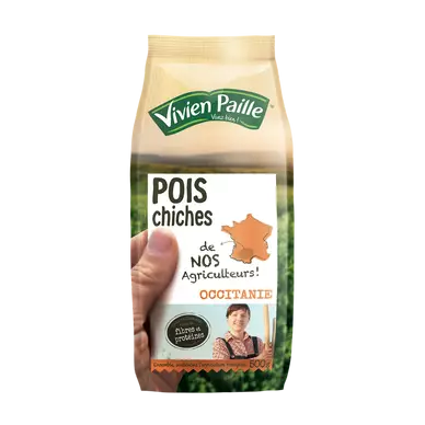 Pois chiches de nos agriculteurs VIVIEN PAILLE, 500g