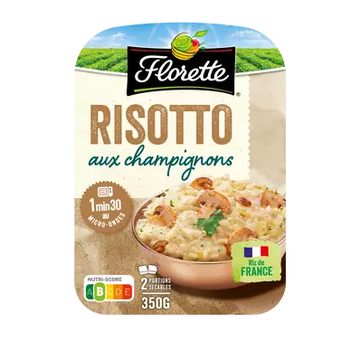 Risotto aux champignons, barquette 2x175g