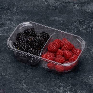 Duo framboise/myrtille, barquette 250g