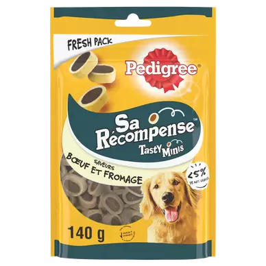 Friandises chien Sa Récompense Tasty Minis au boeuf fromage PEDIGREE -140g