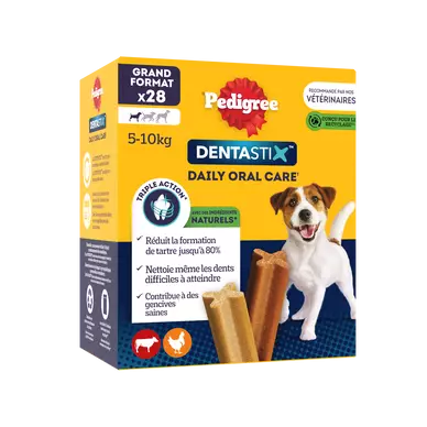 Bâtonnets à mâcher petit chien Dentastix PEDIGREE x28 - 440g