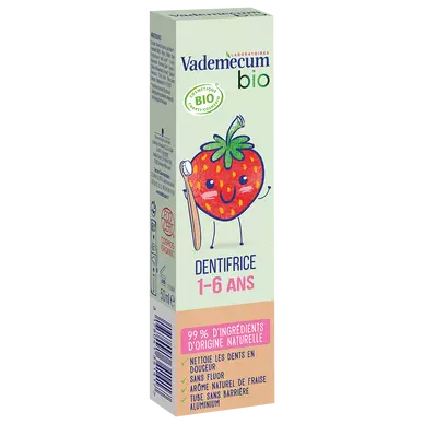 Dentifrice fraise 1-6 ans VADEMECUM,