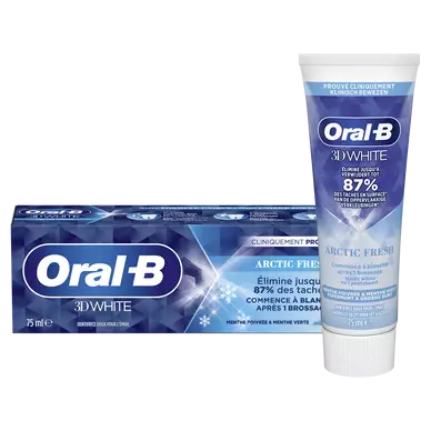 White dentifrice arctic fresh ORAL-B 3D 75ml