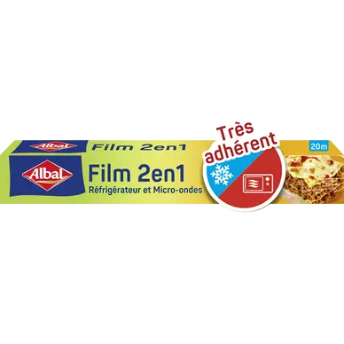 Film alimentaire 2 en 1 ALBAL, 20m