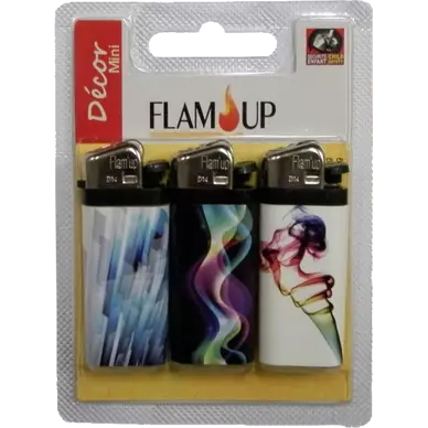 Briquets à pierre curve mini décor FLAM'UP, x3