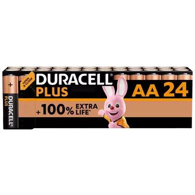 Pile DURACELL Plus 100% LR6 AA x24