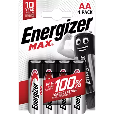 Pile alcaline ENERGIZER Max AA X4