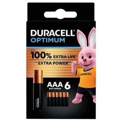 Pile Optimum LR03 AAA x6 - DURACELL