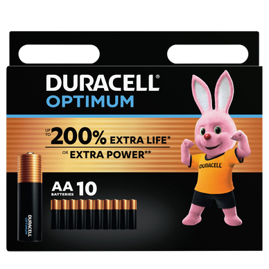 Pile DURACELL Optimum LR6 x10