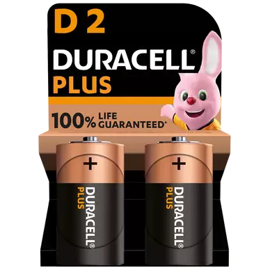 Pile DURACELL Plus 100% LR20 x2