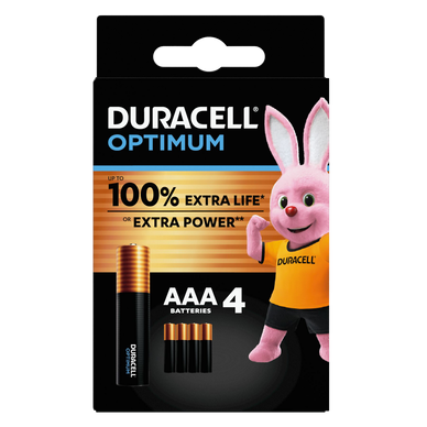 Pile Optimum LR03 AAA x4 - DURACELL