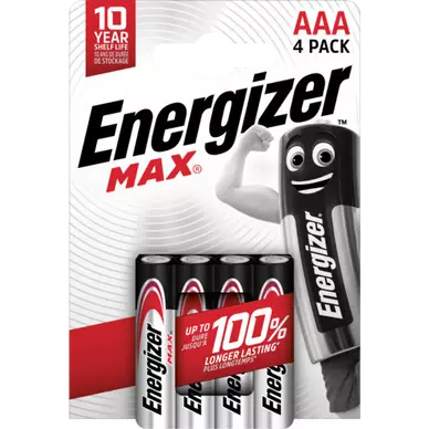 Pile alcaline ENERGIZER Max aaa x4