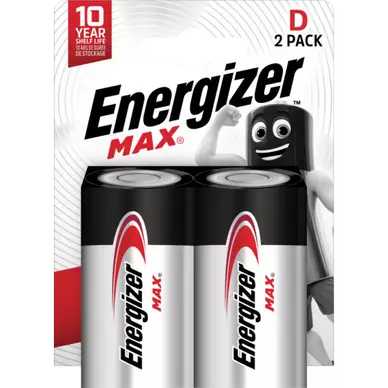 Piles ENERGIZER Max, LR20/D, 2 unités