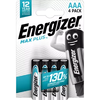 Pile alcaline ENERGIZER Max plus AAA x4
