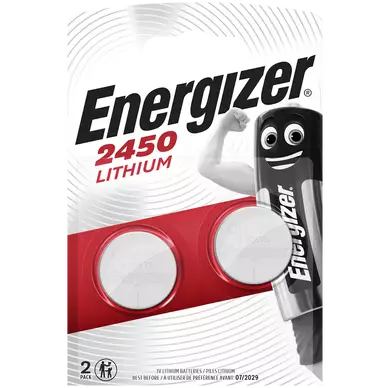 Piles energizer, miniatureature cr2450, 2 unités -