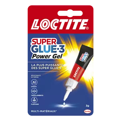 Colle Loctite Super Glue tube gel multi fonctions 3g
