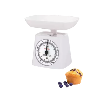 Balance de cuisine mécanique TERRAILLON 5kg blanc avec bol