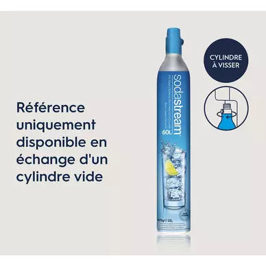 Cylindre à visser - Recharge de Gaz CO2 pour échange - Bleu - SODASTREAM