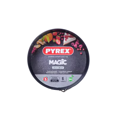 Moule à charnière MAGIC rond 26cm noir - PYREX